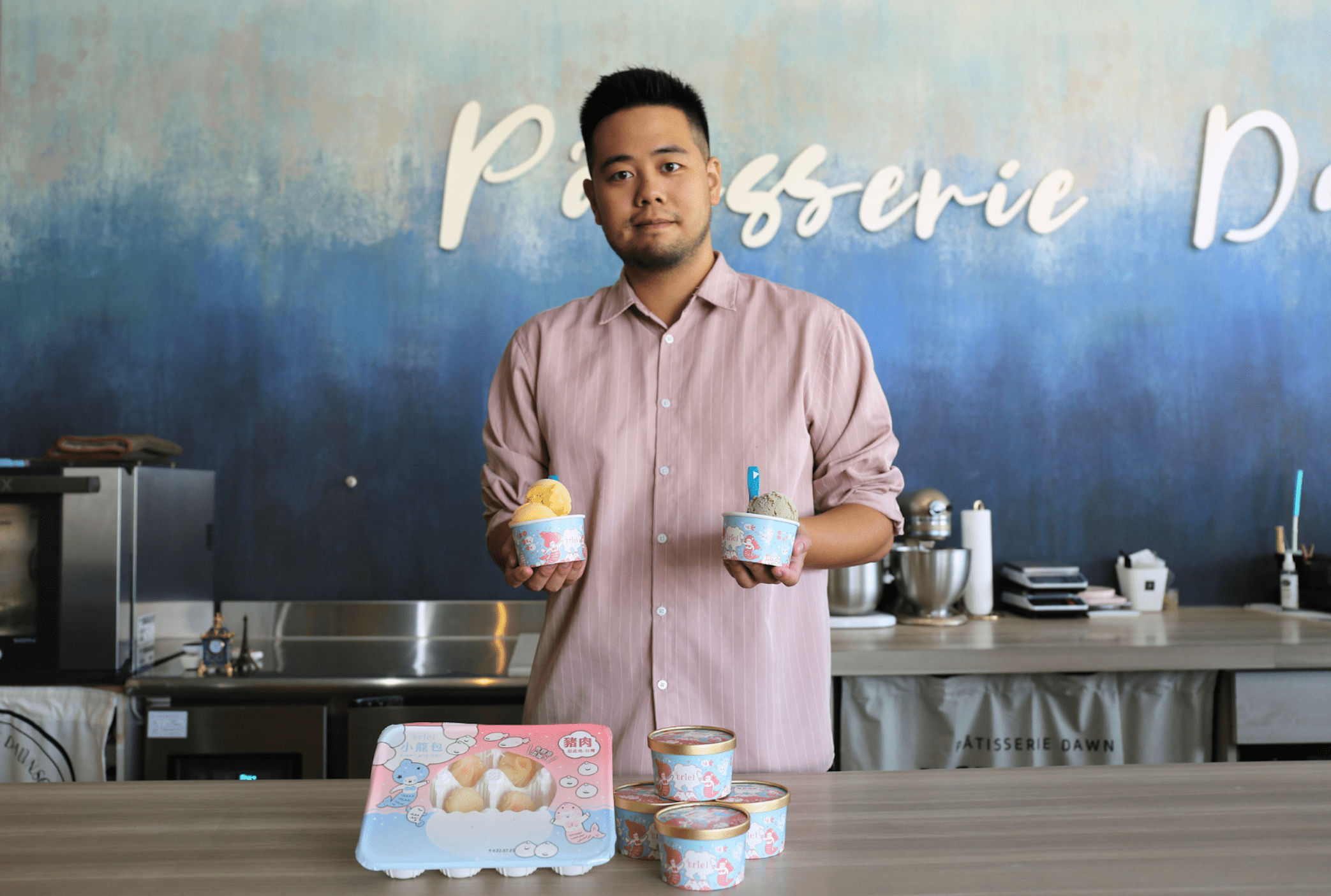 廢棄魚鱗 製成冰淇淋與小籠包