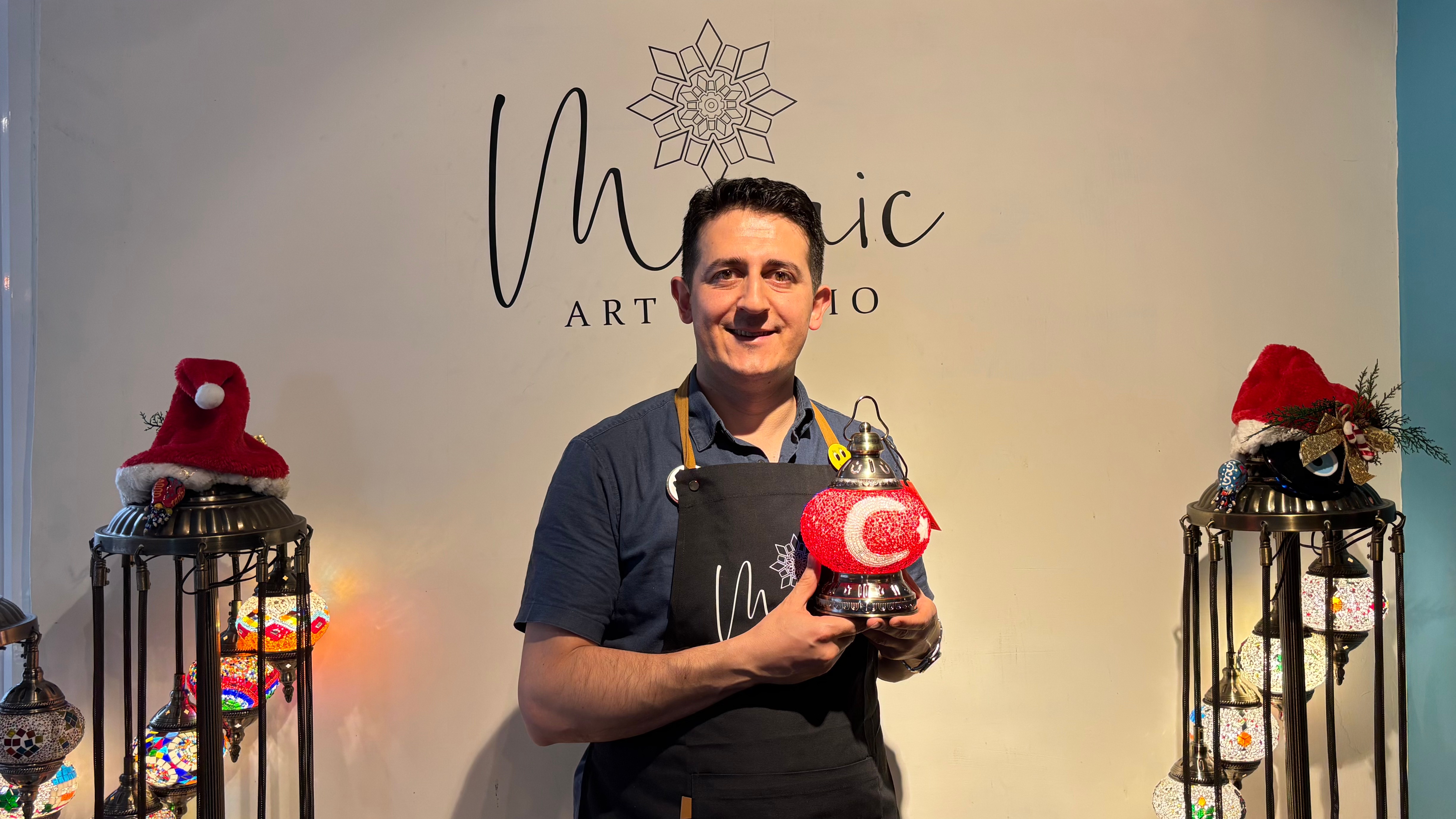 碎玻璃拼出幸福感 土耳其馬賽克燈手作療癒